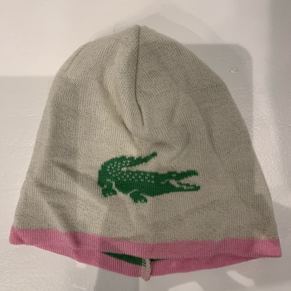 Lacoste ladies wool winter cap. Like new condition.